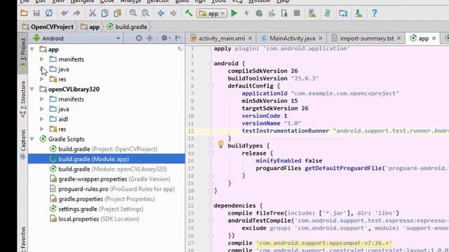 Android Studio OpenCV Project How To Able