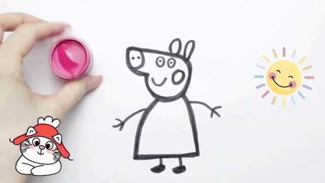 How to Draw Pegga pig/Как нарисовать Свинку Пеппу смотреть онлайн