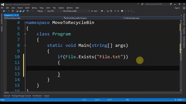 move file to recycle bin in c# смотреть онлайн