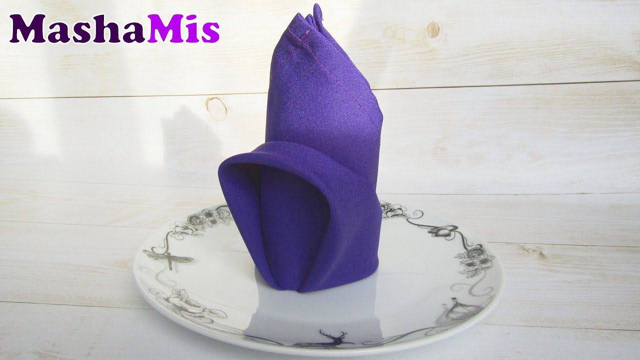 Как красиво сложить салфетки на стол смотреть онлайн