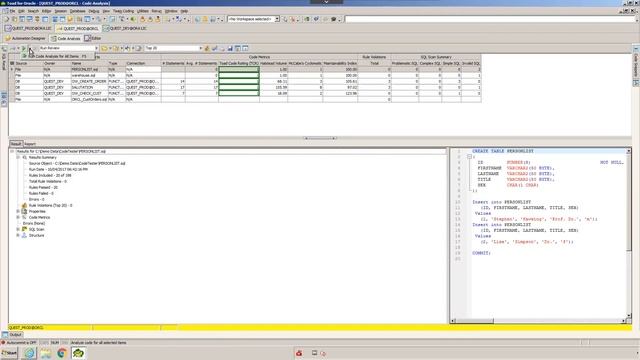 How to use Code Analysis in Toad for Oracle смотреть онлайн