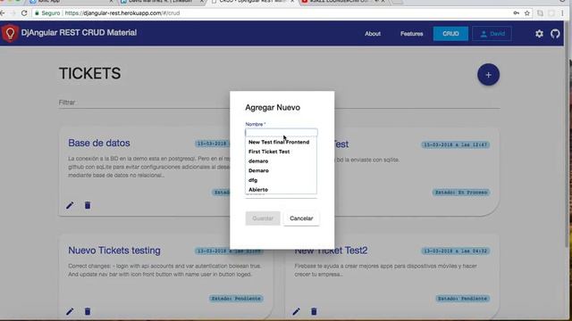 Djangular REST v2 (Django + Angular 5) смотреть онлайн