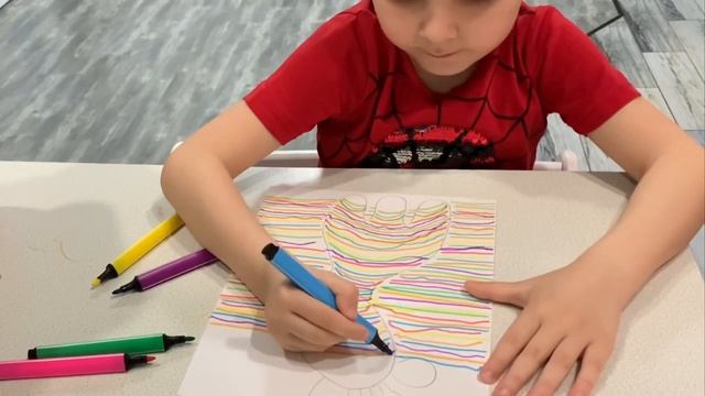 Рисунок "Жираф 3D" смотреть онлайн