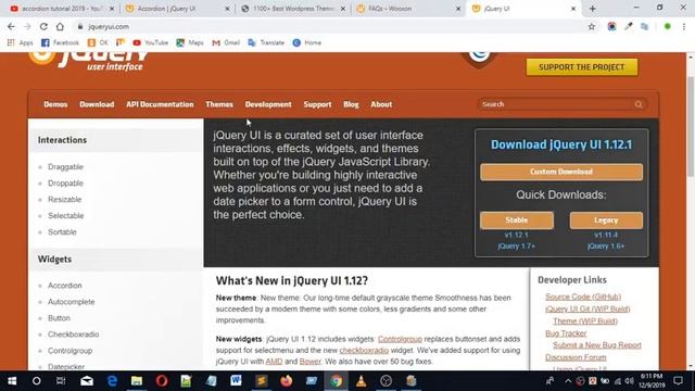 Web Design Beginner Tutorial 2019 Bangla Javascript Jquery part 46 Create Accordion With JsUI Plugi смотреть онлайн