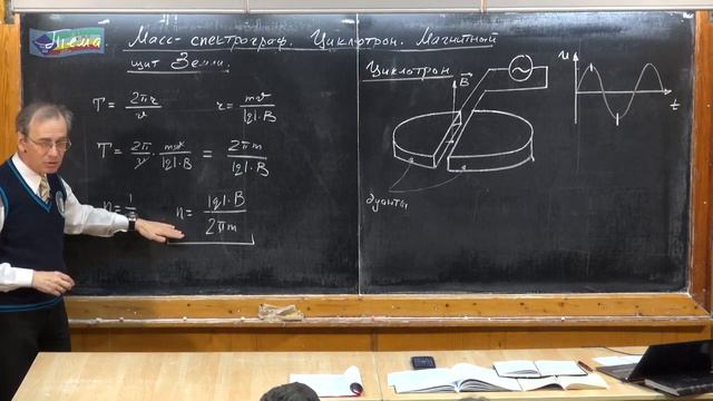 Урок 277. Масс-спектрограф. Циклотрон. Магнитный щит Земли смотреть онлайн