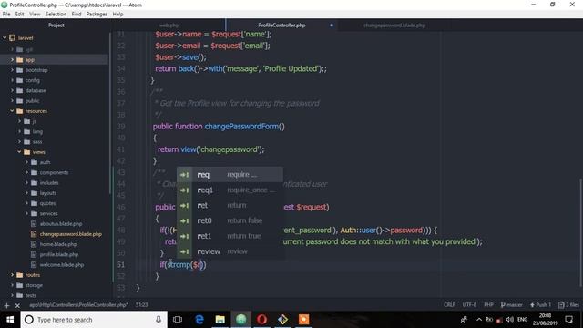 Laravel 6 Tutorials for Beginners (Part 40) - Change Password смотреть онлайн