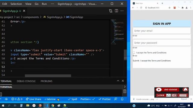 #2 Simple Sign In App with React Hook Form v7 смотреть онлайн