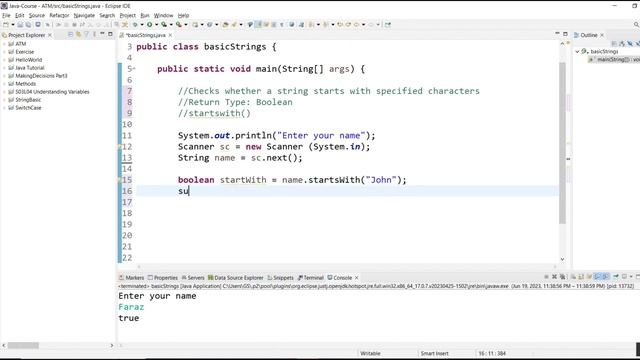 Java String Methods Part 1 смотреть онлайн