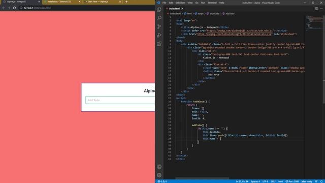 Notepad Todo App | Tailwind CSS | Alpine.js смотреть онлайн