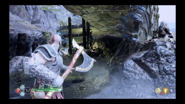 God of War ЖЕЛЕЗНАЯ БУХТА как разбить преграды. как пройти. смотреть онлайн