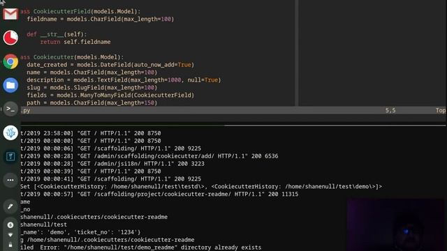 ? python django cookiecutter development on a pixelbook смотреть онлайн