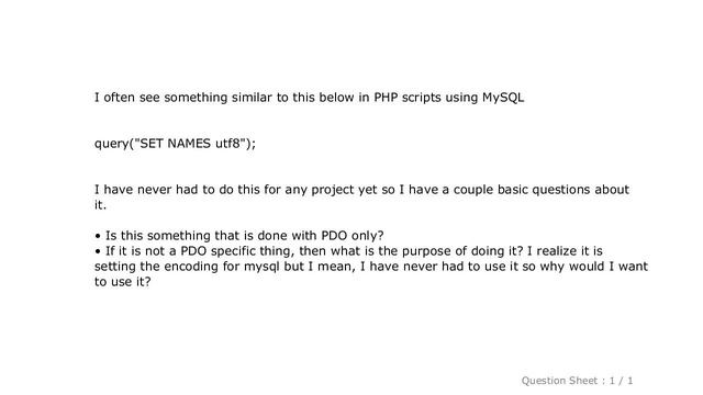 MySQL : SET NAMES utf8 in MySQL? смотреть онлайн