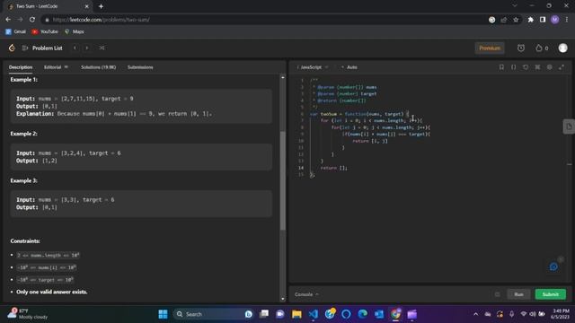Best way to solve Two Sum Leetcode Problem in JavaScript. смотреть онлайн