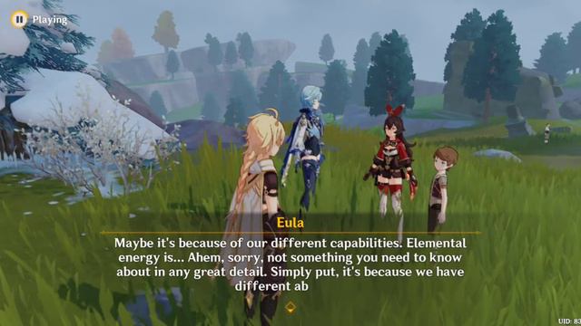 [Genshin Impact] Shadow Amidst Snowstorm Event - Eula, Amber And Joel Conversation смотреть онлайн