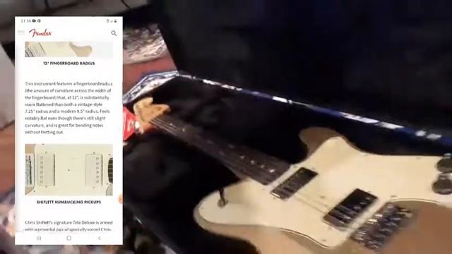 FENDER "CHRIS SHIFLETT" TELECASTER DELUXE (FOO FIGHTERS) - UNBOXING etalasemusik смотреть онлайн