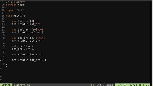 Arrays - Go Lang Programming Tutorial: Part 8 смотреть онлайн