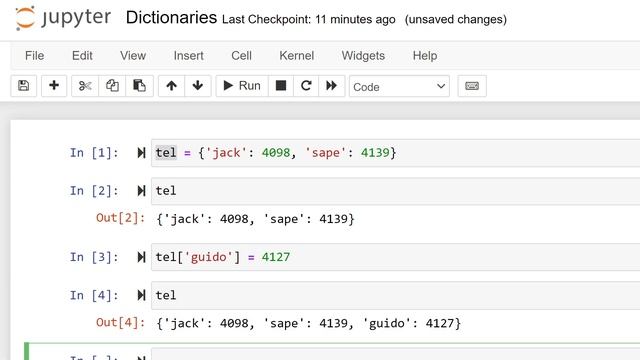 Dictionaries in Python смотреть онлайн