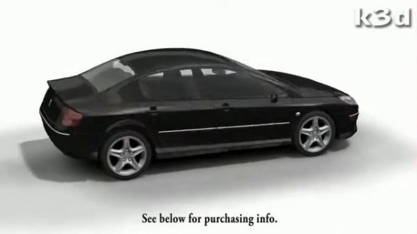 Peugeot 407 3D model by k3d.