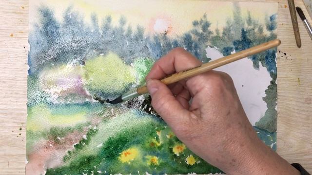 Аромат весны! Работа акварелью смотреть онлайн