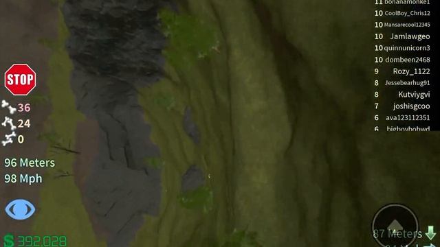 1st person view of my character falling down a cliff!! (roblox) смотреть онлайн