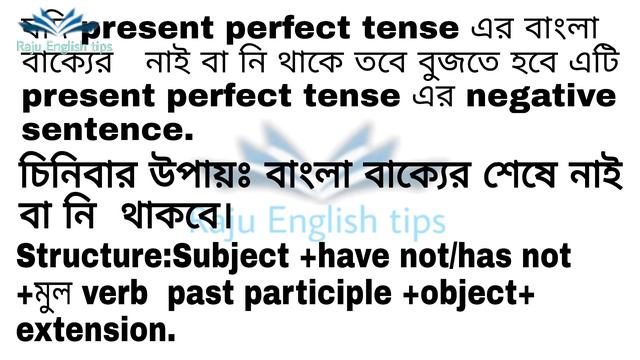 Present Perfect Tense English Grammar | Negative Sentence English Grammar смотреть онлайн