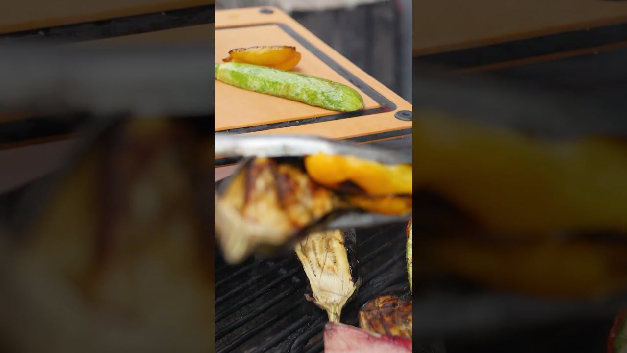 Теплый салат из овощей гриль смотреть онлайн