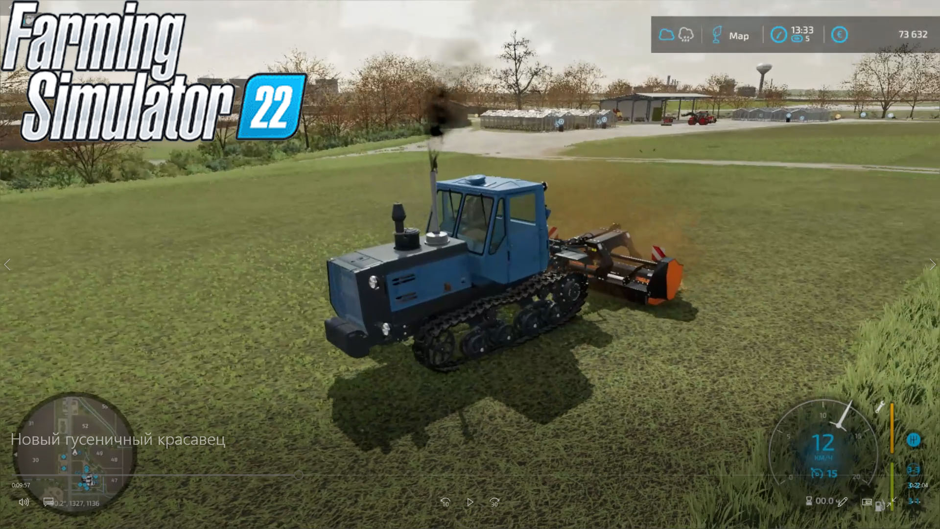 Farming simulator 22 - Новый гусеничный красавец.#18 смотреть онлайн