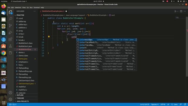 Bubble Sort Algorithm in 2 minutes | Java | DinaTechy смотреть онлайн