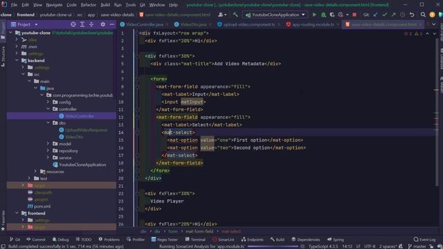Spring Boot Angular Full Stack Project - Youtube Clone - Part 6 смотреть онлайн