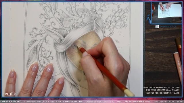 {LIVESTREAM} Wildflower Folk ~ Christine Karron ~ Derwent Drawing Pencils