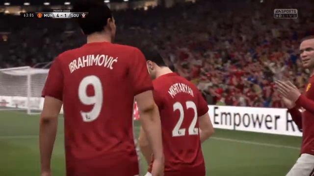 Henrikh Mkhitaryan vs Southampton (FIFA 17) смотреть онлайн