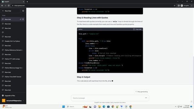 Handling lines with quotes using python s readline смотреть онлайн