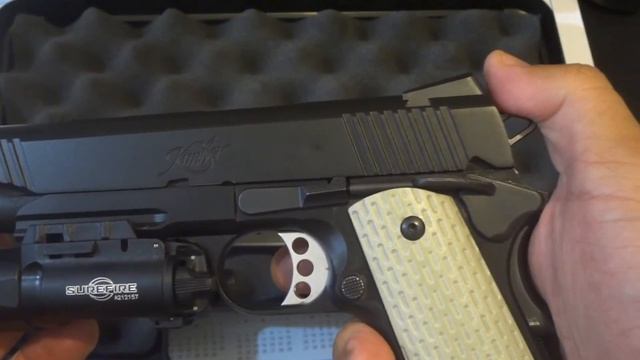 1911 Кольт 45 Кимбер Вориор кастом 11.43мм. 45 Colt Kimber warrior смотреть онлайн