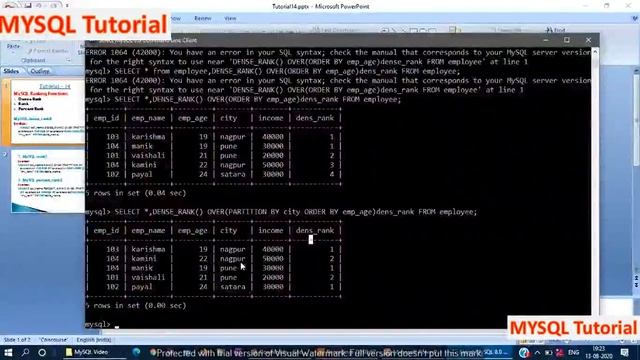 Ranking Functions | MySQL | From Basics | Vaishali Belote смотреть онлайн