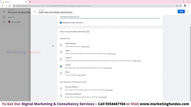 How to give Google Analytics 4 Account Access to Other User | GA4 Analytics Admin Access #GA4 смотреть онлайн