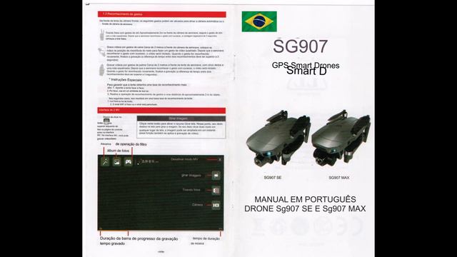 MANUAL DRONE SG 907 SE E SG907 MAX- EM PORTUGUÊS смотреть онлайн
