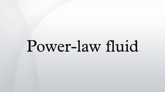 Power-law fluid смотреть онлайн