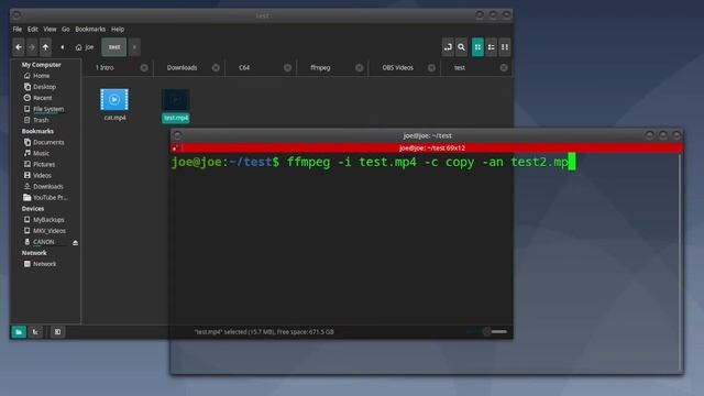 Remove Audio From A Video File In Linux - ffmpeg смотреть онлайн