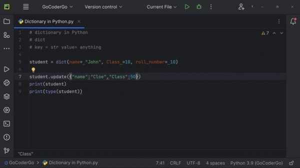Dictionary in Python | Learn Everything about dictionary in Python | dict() | #python @GoCoderGo