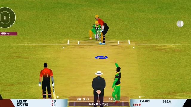 1OVER W.W.W.W.W???T.SHAMSI KIA BOWLING HE BHAI.REAL CRICKET 22