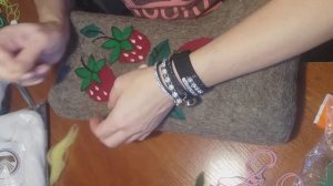 вышивка валенок.  набивка рисунка