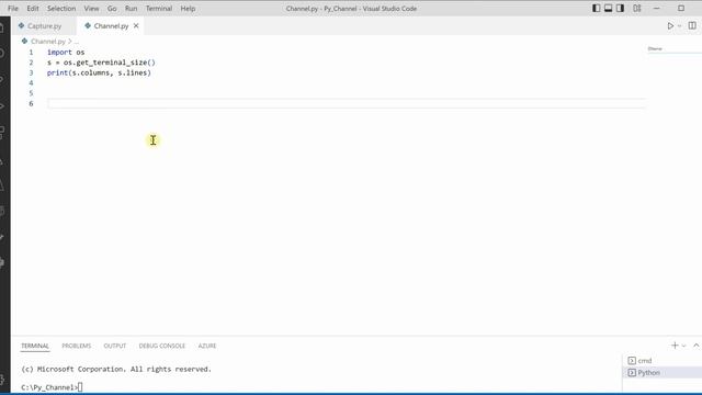 Python Tip: Get Terminal Size Using Python смотреть онлайн