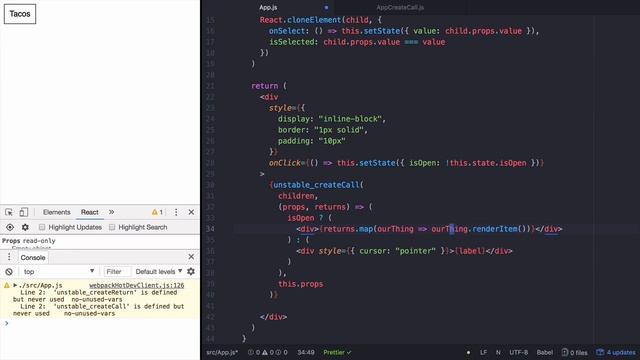 React Call Return смотреть онлайн