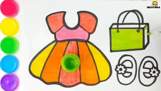How to Draw a Shoes, Princess, Girl and Dress | Drawing Tutorial Art смотреть онлайн