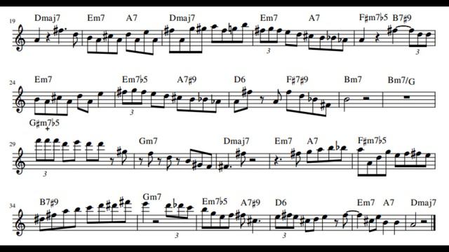 If I Love Again - Clifford Brown transcription in Eb смотреть онлайн