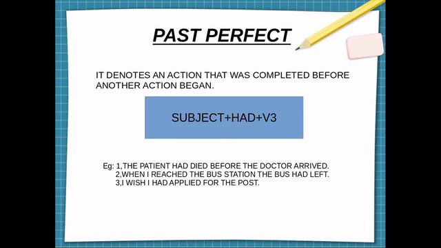 PAST PERFECT AND PAST PERFECT CONTINUOUS смотреть онлайн