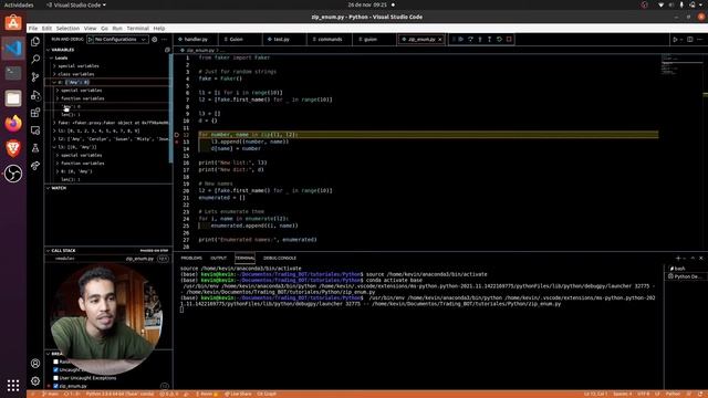 ZIP AND ENUMERATE FUNCTION!! - TUTORIAL PYTHON #22 смотреть онлайн