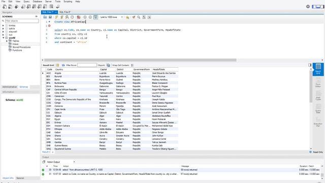 Creating and working with views in MySQL смотреть онлайн