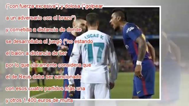 Sergi Roberto, sancionado con cuatro partidos por agredir a Marcelo en el clásico смотреть онлайн