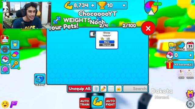 NOOB VS PRO IN ROBLOX DEADLIFT SIMULATOR смотреть онлайн